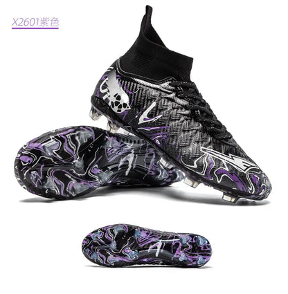 Professional Adult Men's Breathable Football Shoes With Long Studs Wear-Resistant Anti Slip