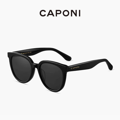 CAPONI Brand Design Solglasögon för kvinnor Mode Retro Flickor Solglasögon Koreansk stil Polariserade solglasögon UV-skydd BH31031