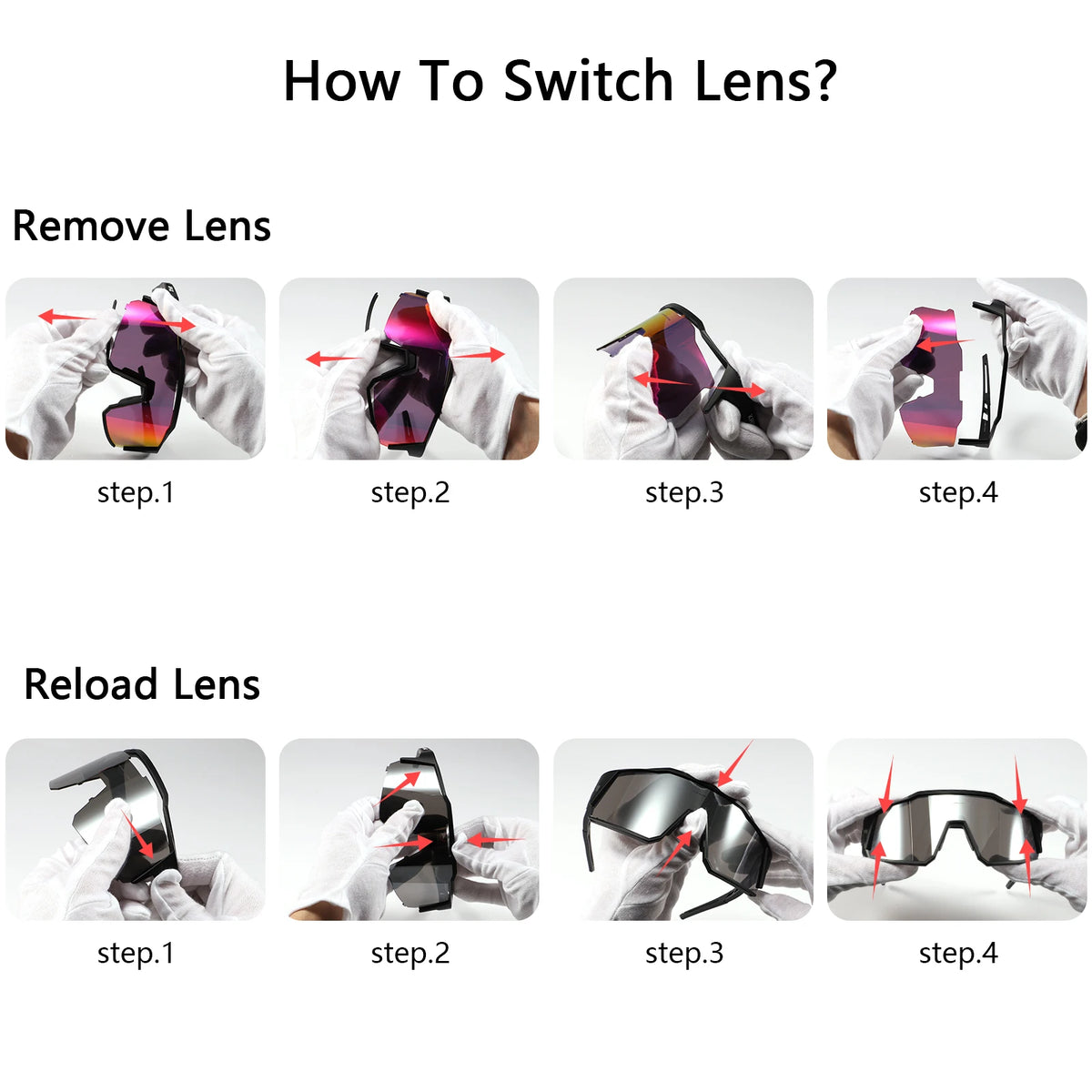 Kapvoe Cycling Glasses Bike Cycling Goggles Outdoor UV400 Cycling Sunglasses Sports Built-in Myopia Frame MTB Bicycle Glasses