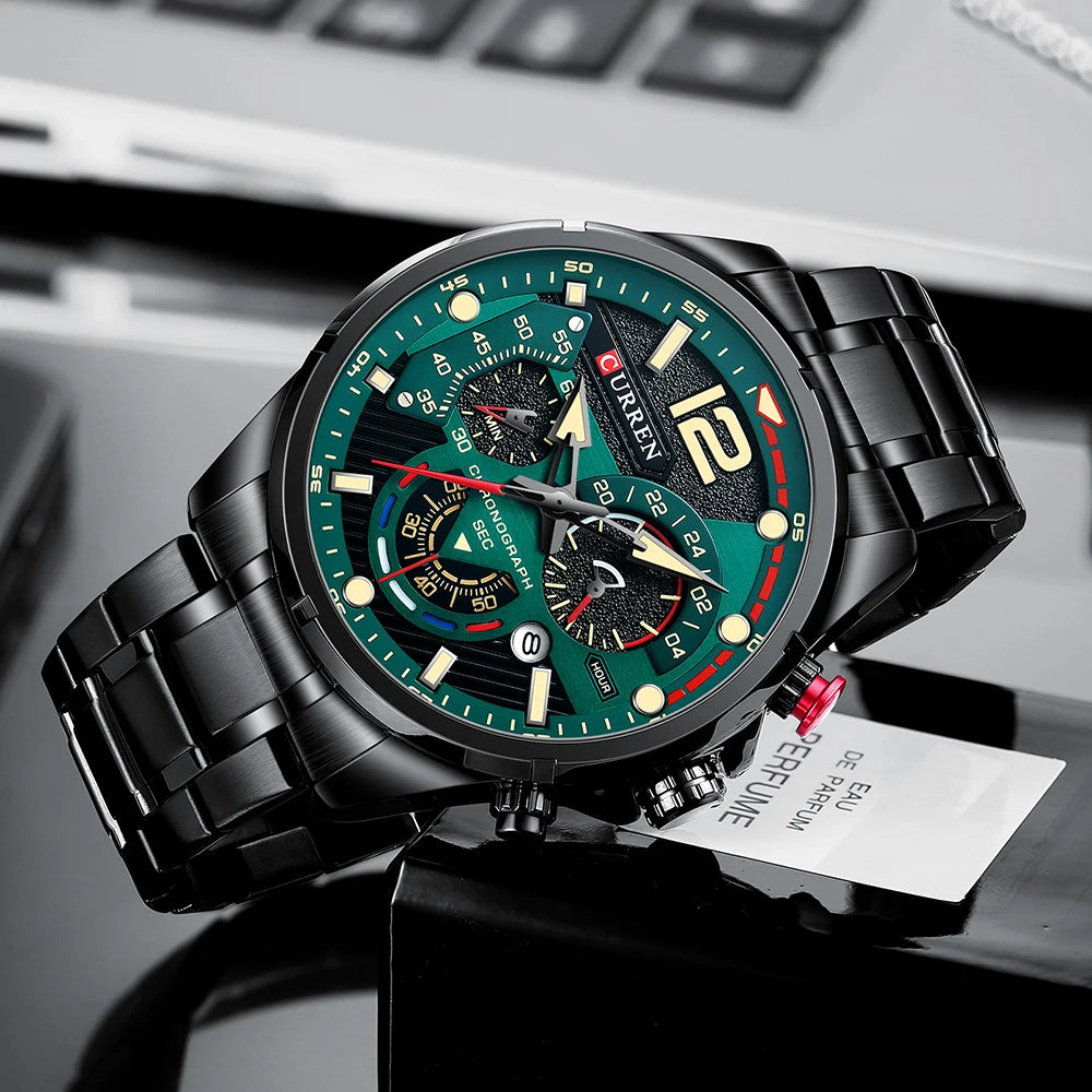 New Watches for Men Top Luxury Brand CURREN Quartz Men’s Watch Sport Waterproof Wrist Watches Chronograph Date Relogio Masculino