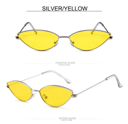 Söta, sexiga Cat Eye-solglasögon för kvinnor, retro, små, svarta, röda, rosa, Cateye-solglasögon, vintage-solglasögon för kvinnor, festglasögon