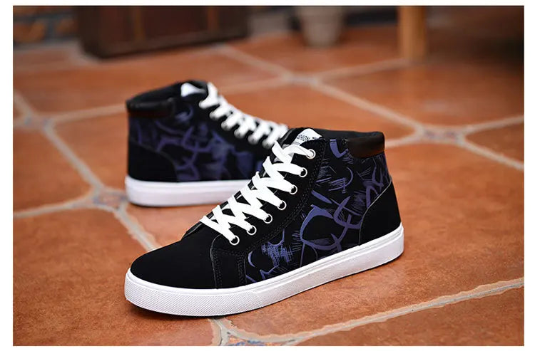 Scarpe casual da uomo per skateboard, sneakers alte sportive da uomo, scarpe outdoor traspiranti per camminata urbana, 48, Chaussure Homme 47