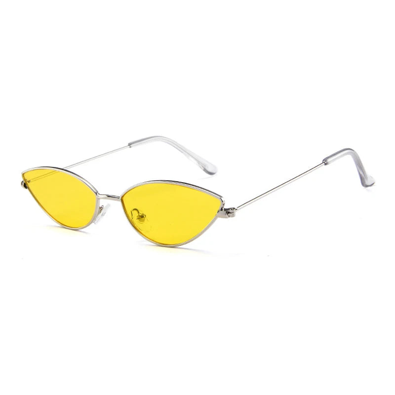 Söta, sexiga Cat Eye-solglasögon för kvinnor, retro, små, svarta, röda, rosa, Cateye-solglasögon, vintage-solglasögon för kvinnor, festglasögon