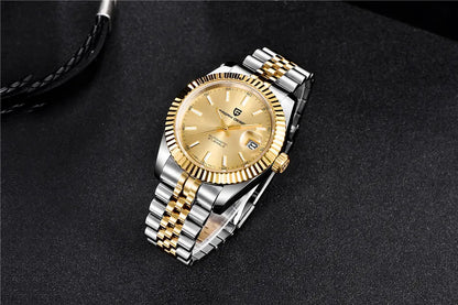 PAGANI DESIGN 40 mm Montre mécanique pour homme Mouvement japonais haut de gamme Montre automatique Montre de sport en acier inoxydable Montre étanche pour homme
