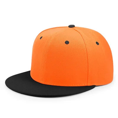 Engros 40 farver Justerbare flade snapback-kasketter med skygge Dame Mode Polyester Enfarvet baseballkasket Herre Hiphop Blank Sportskasket