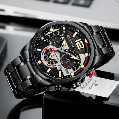 New Watches for Men Top Luxury Brand CURREN Quartz Men’s Watch Sport Waterproof Wrist Watches Chronograph Date Relogio Masculino