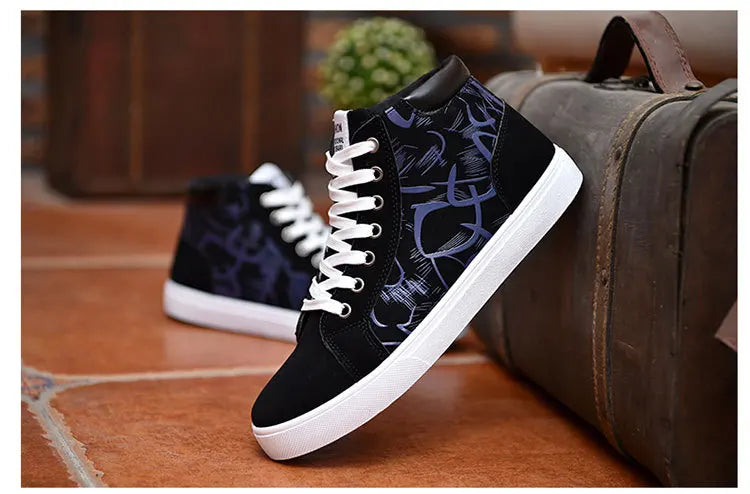 Scarpe casual da uomo per skateboard, sneakers alte sportive da uomo, scarpe outdoor traspiranti per camminata urbana, 48, Chaussure Homme 47