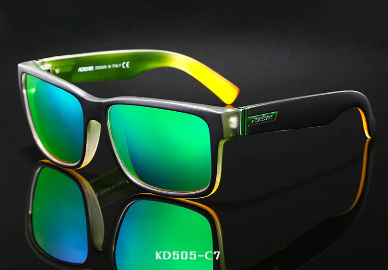 KDEAM Revamp Of Sport Men Sunglasses Polarized Shockingly Colors Sun Glasses Outdoor Driving Photochromic Sunglass With Box