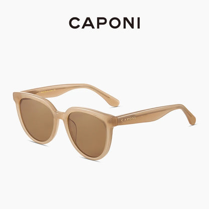 CAPONI Brand Design Solglasögon för kvinnor Mode Retro Flickor Solglasögon Koreansk stil Polariserade solglasögon UV-skydd BH31031