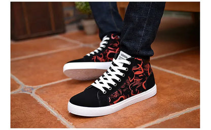 Scarpe casual da uomo per skateboard, sneakers alte sportive da uomo, scarpe outdoor traspiranti per camminata urbana, 48, Chaussure Homme 47
