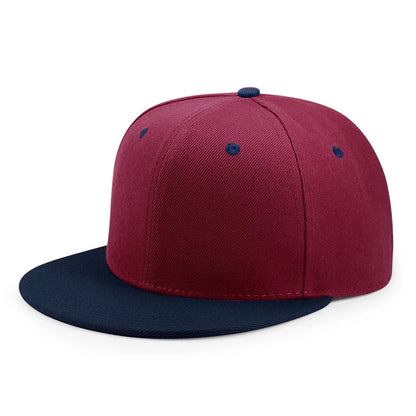 Engros 40 farver Justerbare flade snapback-kasketter med skygge Dame Mode Polyester Enfarvet baseballkasket Herre Hiphop Blank Sportskasket