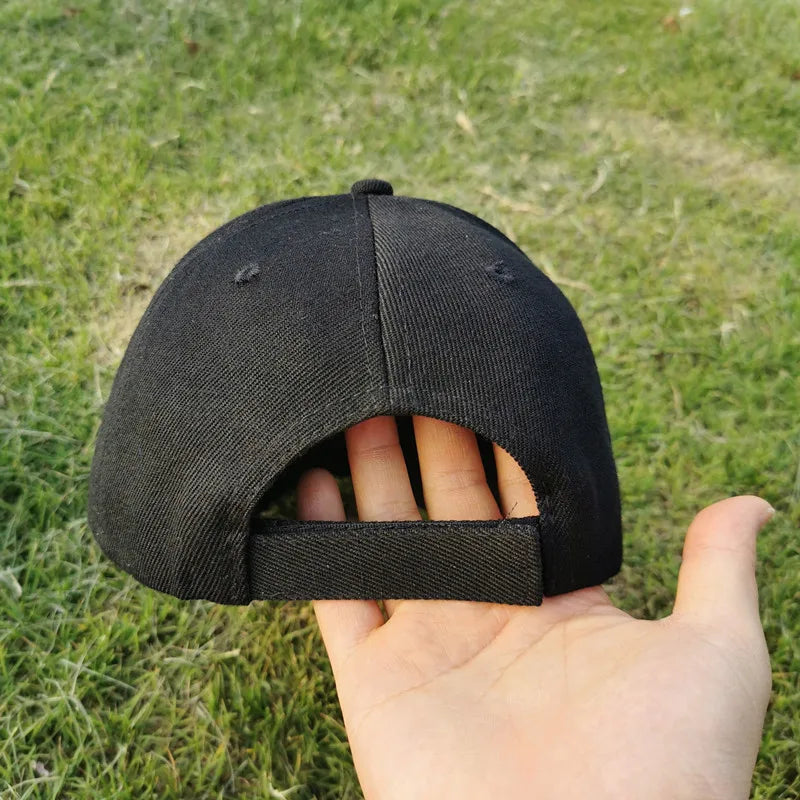 Unisex-kasket, afslappet, ensfarvet baseballkasket i akryl, justerbare kasketter til kvinder og mænd, hiphop-kasket, streetwear, dad hat, engros