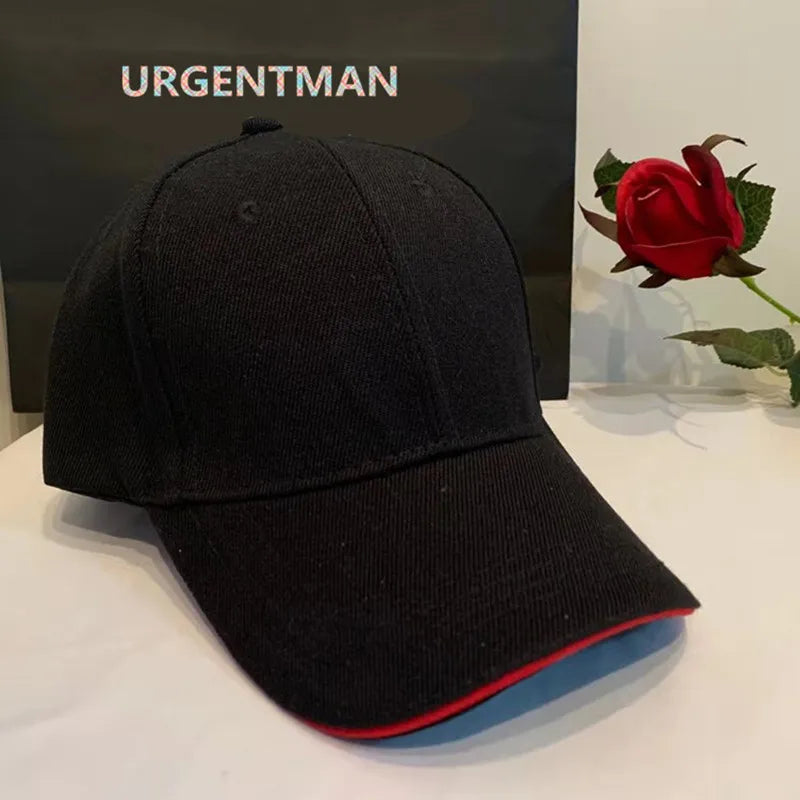 Unisex-kasket, afslappet, ensfarvet baseballkasket i akryl, justerbare kasketter til kvinder og mænd, hiphop-kasket, streetwear, dad hat, engros