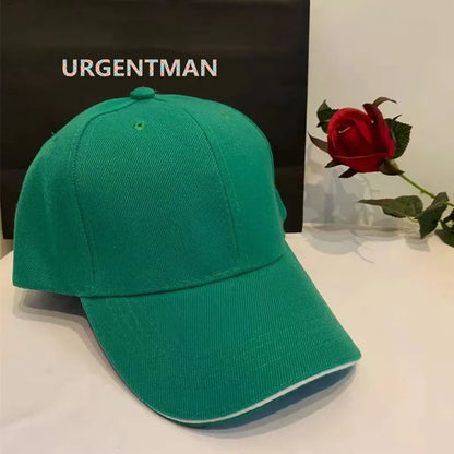 Unisex-kasket, afslappet, ensfarvet baseballkasket i akryl, justerbare kasketter til kvinder og mænd, hiphop-kasket, streetwear, dad hat, engros
