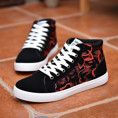 Scarpe casual da uomo per skateboard, sneakers alte sportive da uomo, scarpe outdoor traspiranti per camminata urbana, 48, Chaussure Homme 47