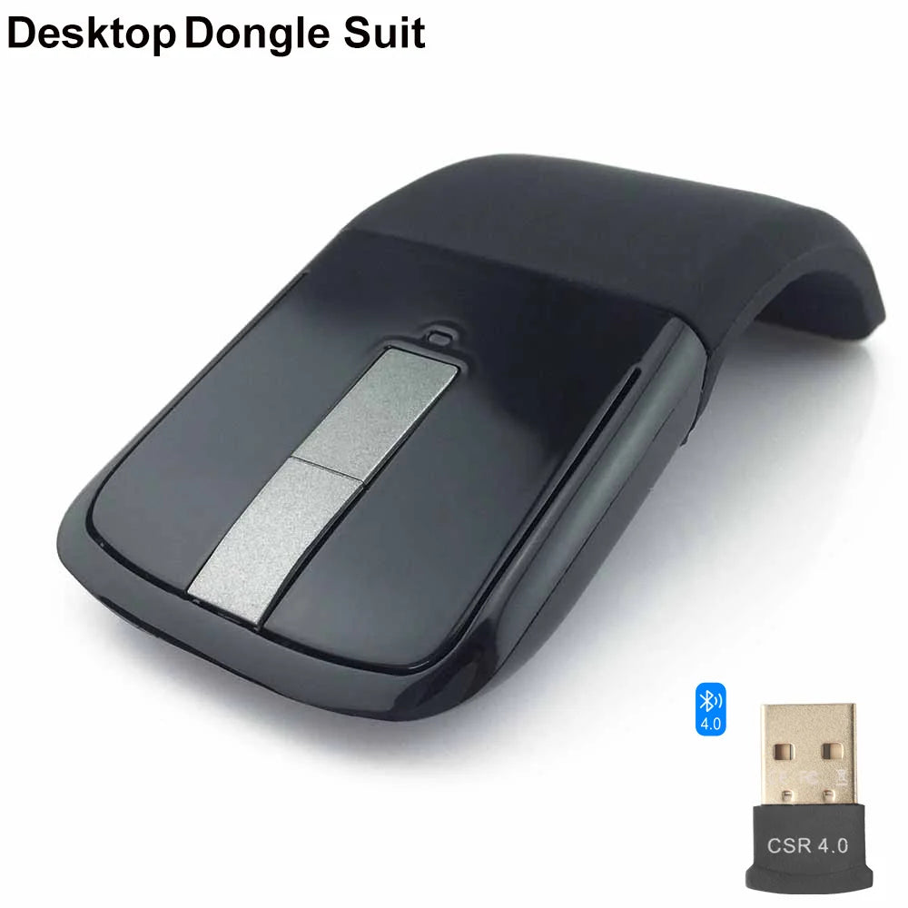 Bluetooth Wireless Arc Touch Mouse For Microsoft PC Laptop 1200DPI Optical Folding Mause Slim Notebook Gaming Computer Mice