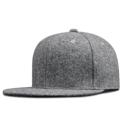 Dad Winter: cappellini hip hop in feltro con visiera piatta, cappellini da baseball in feltro, taglie forti per uomini corpulenti, cappellini snapback aderenti, 56 cm, 58 cm, 60 cm, 62 cm, 64 cm