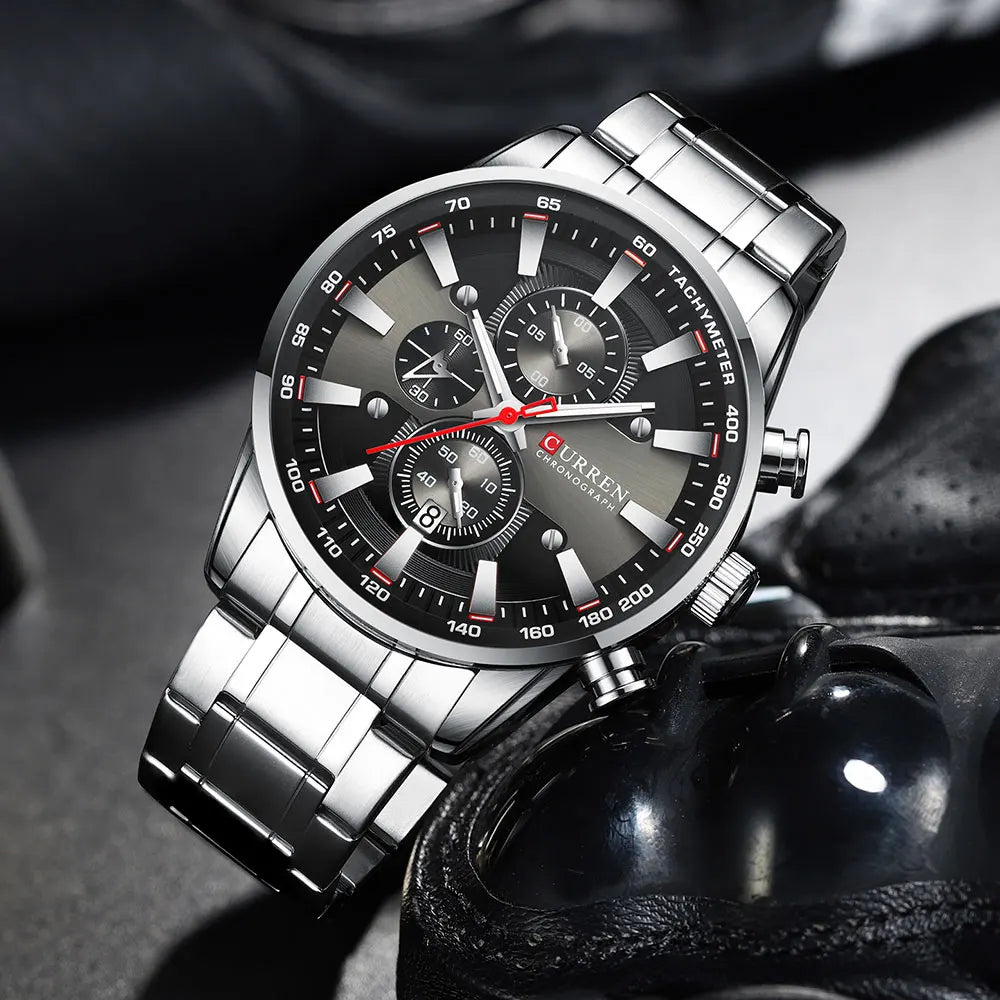 CURREN New Mens Watches Quartz Business Waterproof Watch Man Watches Top Brand Luxury WristWatch Men Chronograph Reloj Hombre
