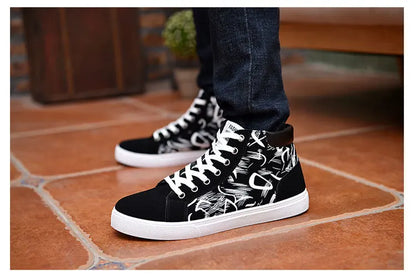 Scarpe casual da uomo per skateboard, sneakers alte sportive da uomo, scarpe outdoor traspiranti per camminata urbana, 48, Chaussure Homme 47