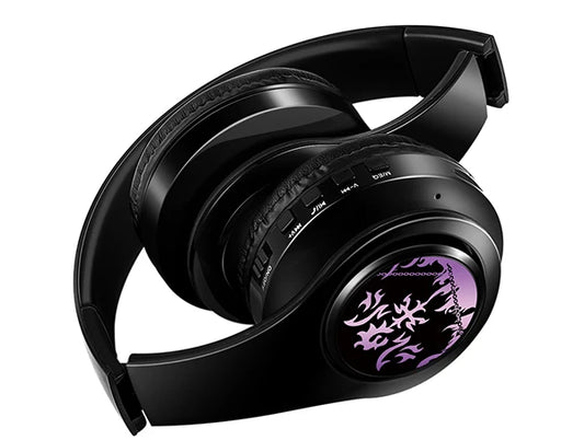 Fate Grand Order Jeanne d'Arc – słuchawki Bluetooth z anime, bezprzewodowy zestaw słuchawkowy do gier z mikrofonem, dźwięk stereo, słuchawki typu „silent disco”