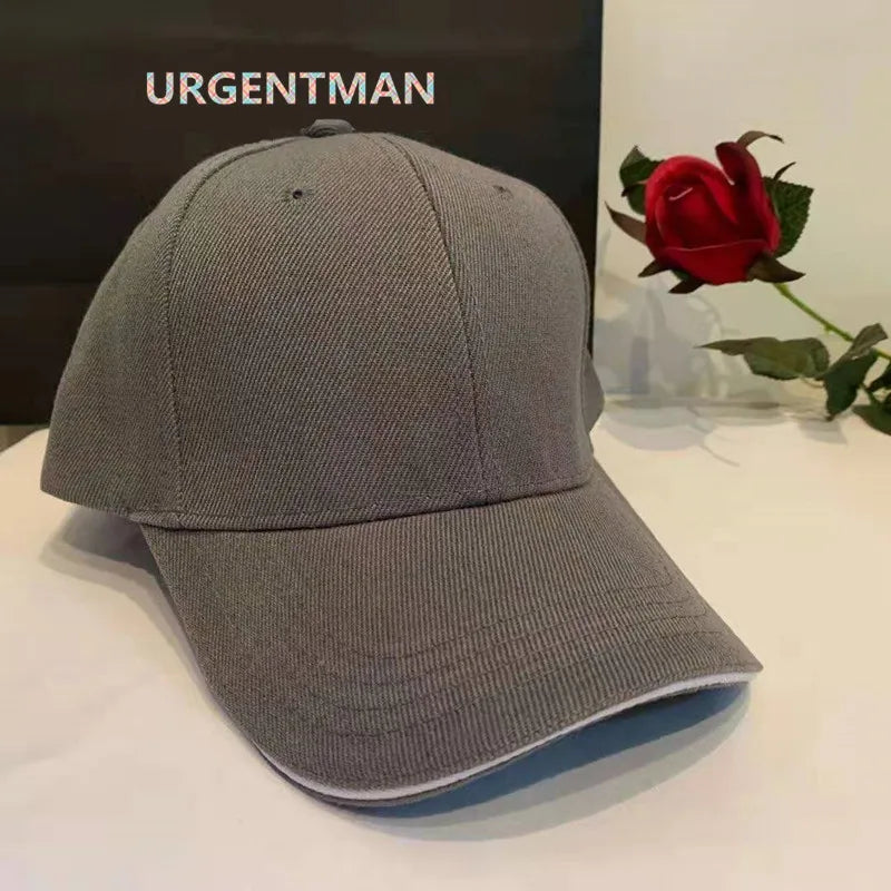 Unisex-kasket, afslappet, ensfarvet baseballkasket i akryl, justerbare kasketter til kvinder og mænd, hiphop-kasket, streetwear, dad hat, engros