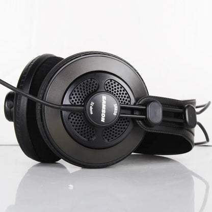 Original Samson SR850 monitoring HIFI headset Semi-Open-Back Headphones for Studio, with leather earcup,without retail box