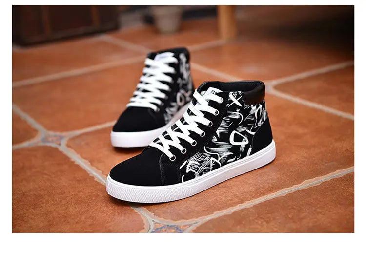 Scarpe casual da uomo per skateboard, sneakers alte sportive da uomo, scarpe outdoor traspiranti per camminata urbana, 48, Chaussure Homme 47