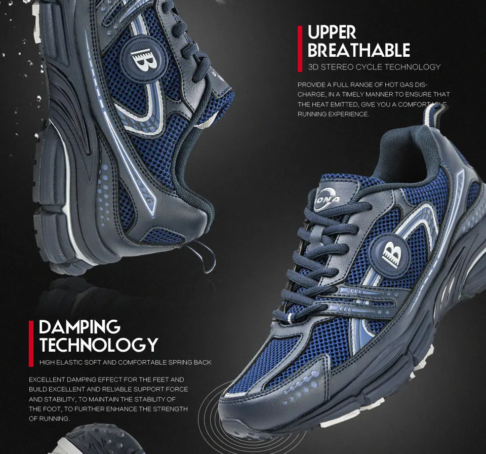Zapatillas deportivas BONA para hombre de nuevos diseñadores, tendencia, transpirables, para caminar, correr y hacer deporte, calzado suave masculino
