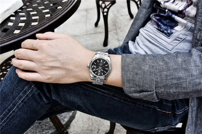 PAGANI DESIGN 40 mm Montre mécanique pour homme Mouvement japonais haut de gamme Montre automatique Montre de sport en acier inoxydable Montre étanche pour homme