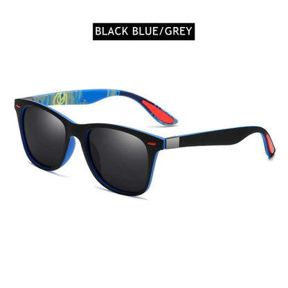 Hot Sale Polarized Sunglasses Men Women Classic Square Plastic Driving Sun Glasses Male Fashion Black Travelling Shades UV400