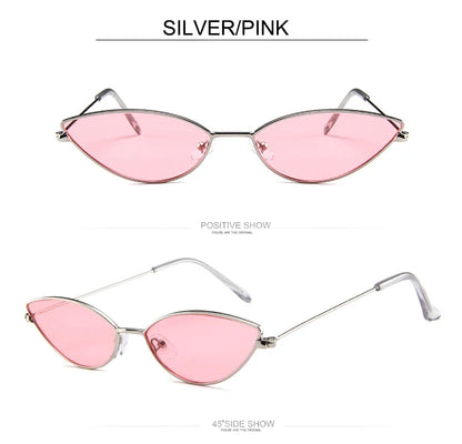Söta, sexiga Cat Eye-solglasögon för kvinnor, retro, små, svarta, röda, rosa, Cateye-solglasögon, vintage-solglasögon för kvinnor, festglasögon