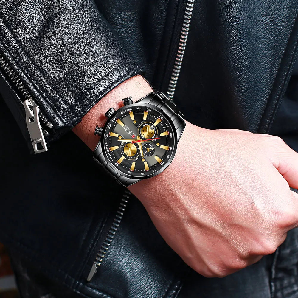 CURREN New Mens Watches Quartz Business Waterproof Watch Man Watches Top Brand Luxury WristWatch Men Chronograph Reloj Hombre