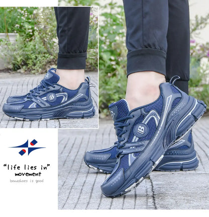 Zapatillas deportivas BONA para hombre de nuevos diseñadores, tendencia, transpirables, para caminar, correr y hacer deporte, calzado suave masculino