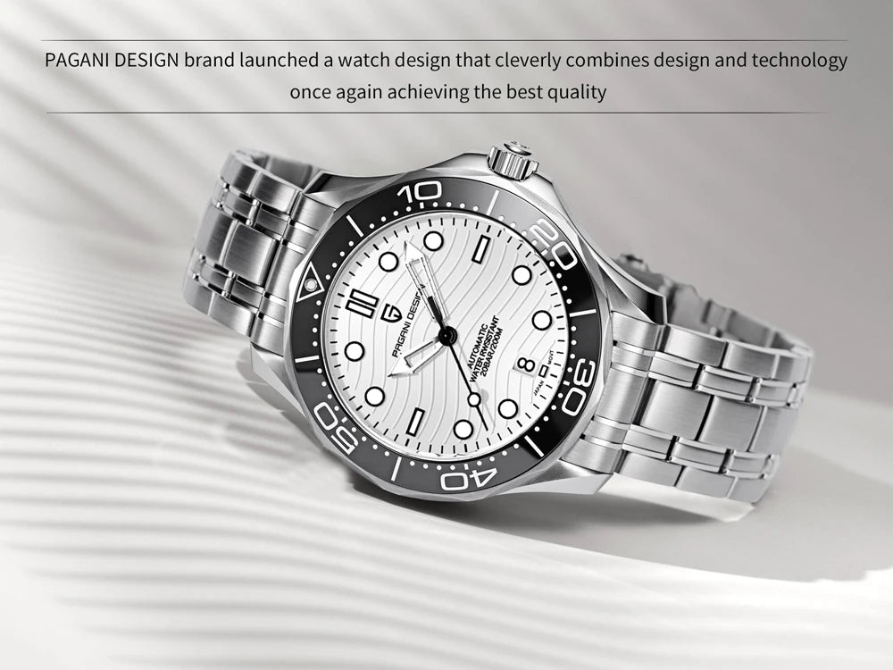 2026 New PAGANI DESIGN Wave Men Mechanical watch Luxury Automatic Watch for men NH35 Sapphire crystal Dive wristwatch clock man