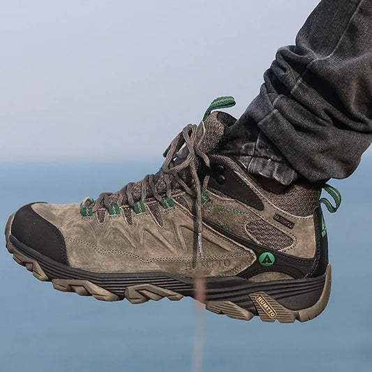 HUMTTO Zapatillas de senderismo para hombre, calzado de invierno para deportes al aire libre, escalada y caza, zapatillas de trekking cálidas para mujer, botines tácticos