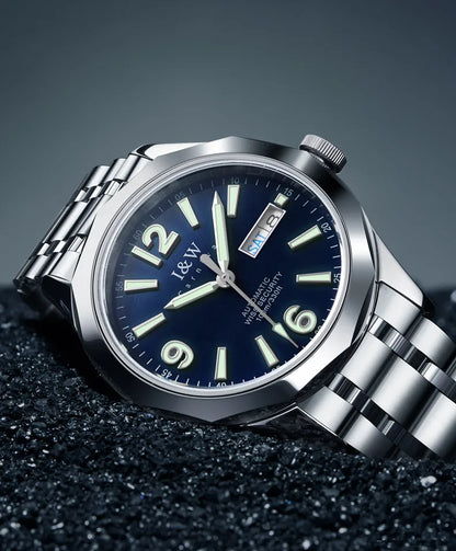 Reloj CARNIVAL Mens Tungsten Mechanical Watch Brand Luxury NH36 Automatic Movement Wristwatches for Men Waterproof Montre Homme