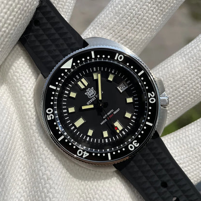 SD1970 STEELDIVE Brand 44MM Sapphire Glass with Transparent AR Coating Cermaic Bezel NH35 Movement Automatic Dive Watch Turtle
