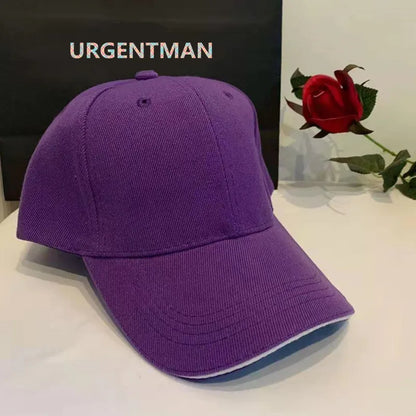 Unisex-kasket, afslappet, ensfarvet baseballkasket i akryl, justerbare kasketter til kvinder og mænd, hiphop-kasket, streetwear, dad hat, engros