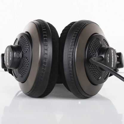 Original Samson SR850 monitoring HIFI headset Semi-Open-Back Headphones for Studio, with leather earcup,without retail box
