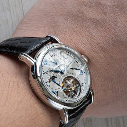 Sugess Seakors Men's Tourbillon Watch Original ST8007 Movement Skeleton Dial Moonphase Wristwatch 316L Case Sapphire