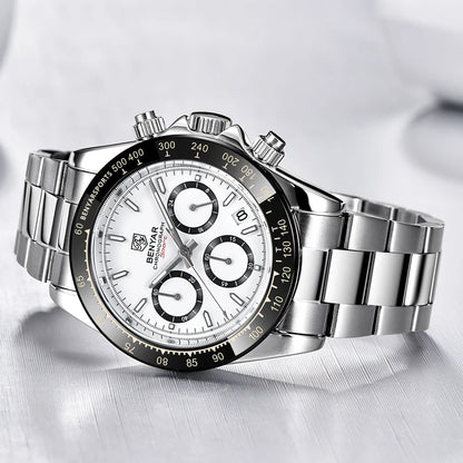 Relojes Hombre 2026 BENYAR New  Watches Men Luxury Brand Chronograph Male Sport Watches Waterproof Stainless Steel Quartz  Watch