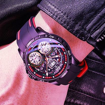 AILANG Super Cool Double Tourbillon Automatic Mechanical Watch Men Luxury Brand Luminous Waterproof Watches Men's Reloj Hombre