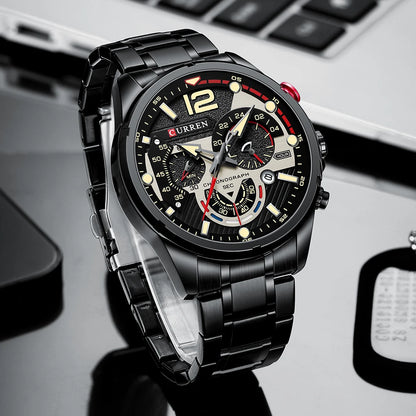 New Watches for Men Top Luxury Brand CURREN Quartz Men’s Watch Sport Waterproof Wrist Watches Chronograph Date Relogio Masculino