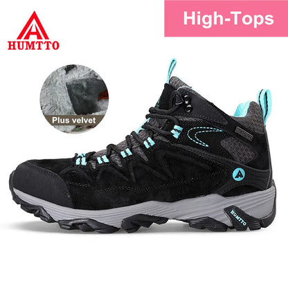 HUMTTO Waterproof Sneakers for Men Hiking Shoes Leather Trekking Boots Women Camping Hunting Mens Mountain Tactical Ankle Boots