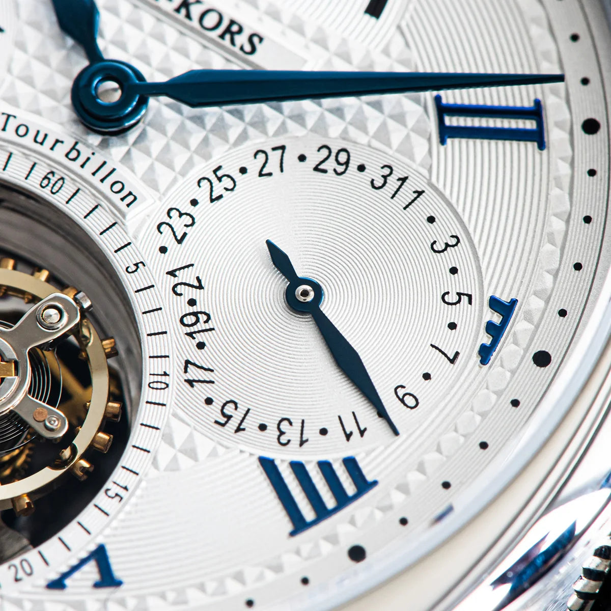 Sugess Seakors Men's Tourbillon Watch Original ST8007 Movement Skeleton Dial Moonphase Wristwatch 316L Case Sapphire