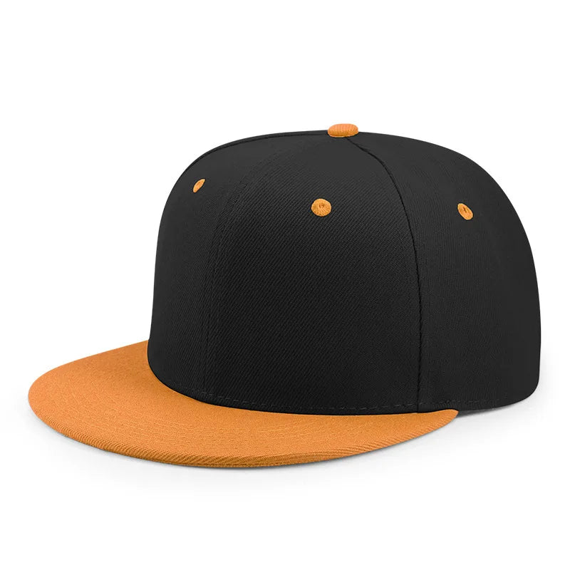 Engros 40 farver Justerbare flade snapback-kasketter med skygge Dame Mode Polyester Enfarvet baseballkasket Herre Hiphop Blank Sportskasket