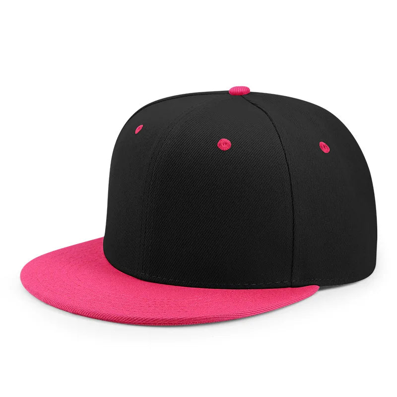 Engros 40 farver Justerbare flade snapback-kasketter med skygge Dame Mode Polyester Enfarvet baseballkasket Herre Hiphop Blank Sportskasket
