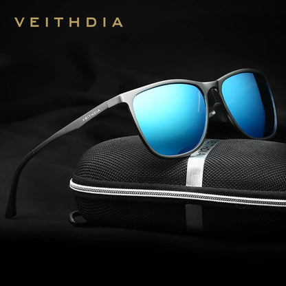 VEITHDIA Fashion Vintage Men's Sunglasses Polarized UV400 Lens Glasses Aluminum Magnesium Eyeglasses Eyewear Accessories 6623