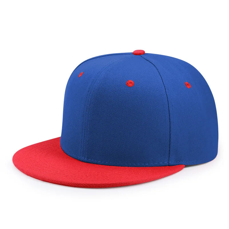 Engros 40 farver Justerbare flade snapback-kasketter med skygge Dame Mode Polyester Enfarvet baseballkasket Herre Hiphop Blank Sportskasket