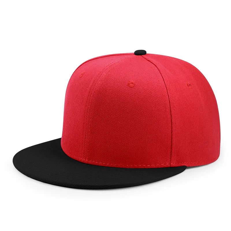 Engros 40 farver Justerbare flade snapback-kasketter med skygge Dame Mode Polyester Enfarvet baseballkasket Herre Hiphop Blank Sportskasket